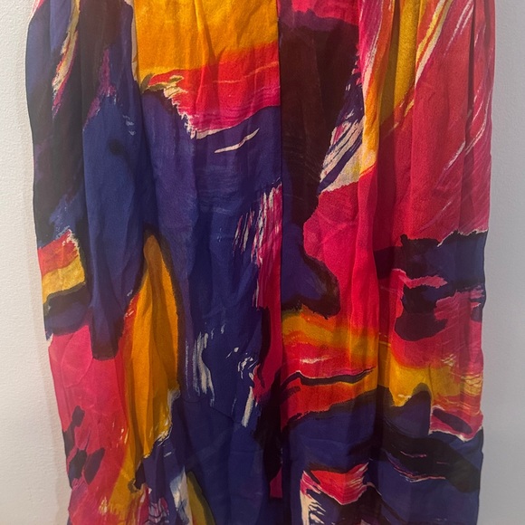 Diane Von Furstenberg Colorful Backless Dress Size 6 - Picture 6 of 10